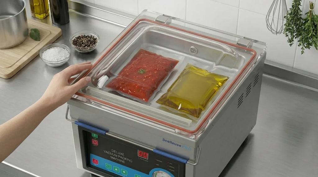 Vacuümmachine die vloeistof onder vacuüm brengt