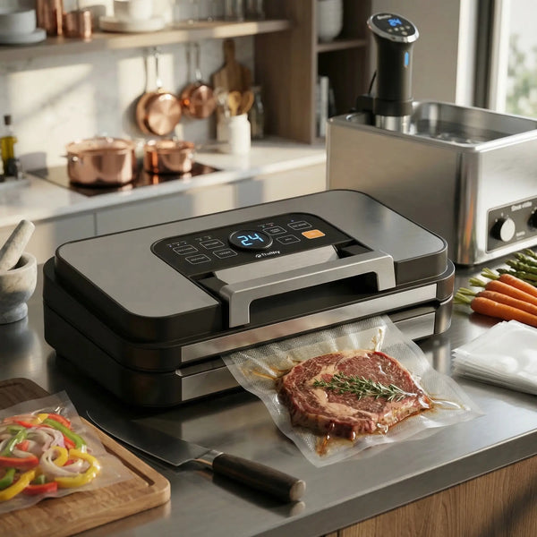 Voedselvacuümmachine voor personen met dubbele afdichting