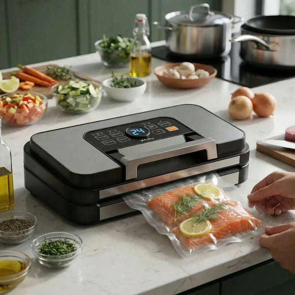 Voedselvacuümmachine voor personen met dubbele afdichting