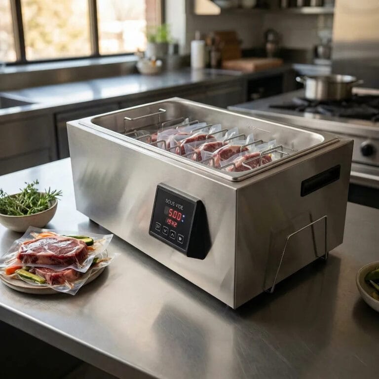 Gastronorm sous-videwaterbad met hoge capaciteit (1800 W / 28 L)