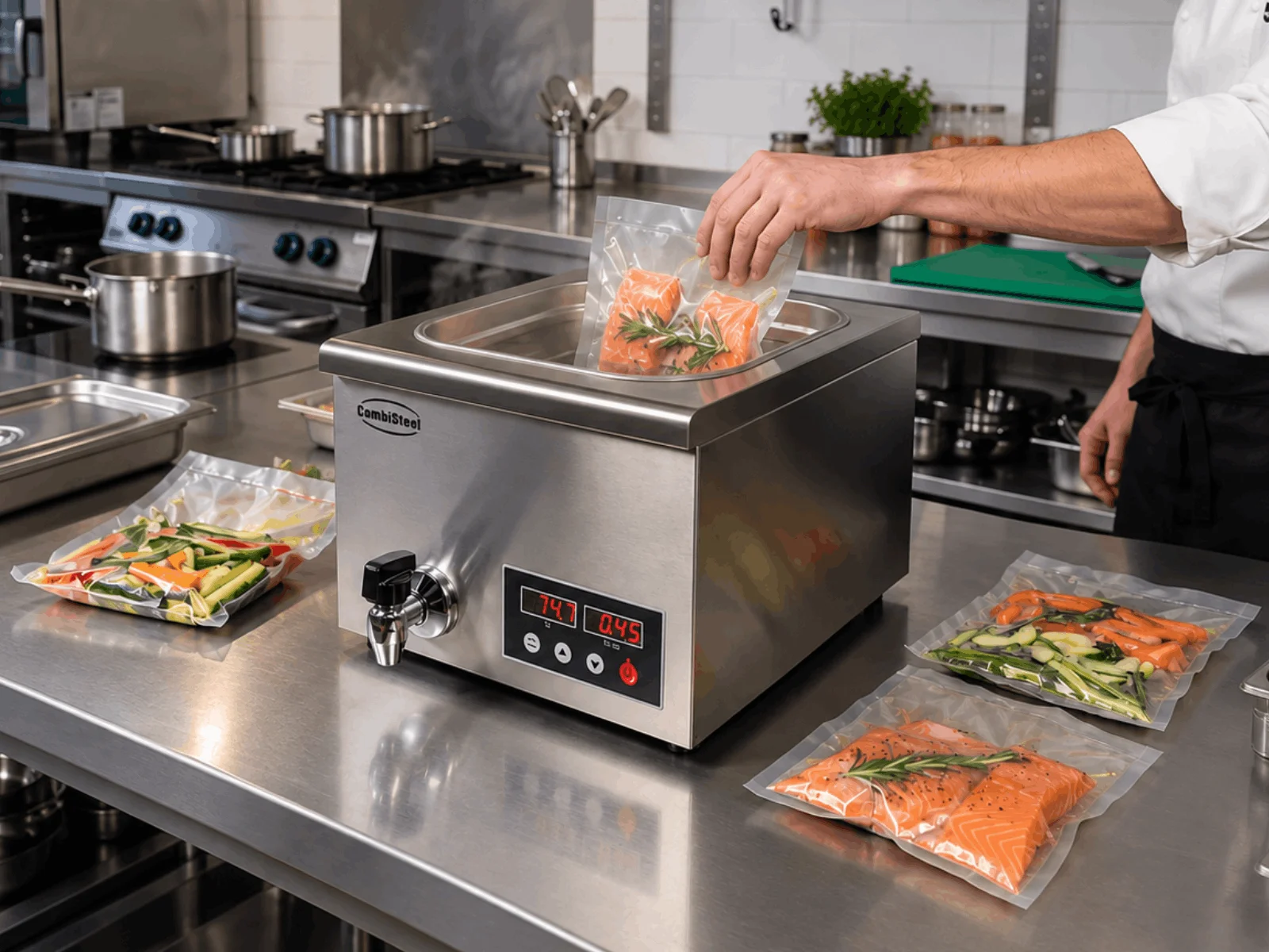 Assortiment professionele sous vide fornuizen